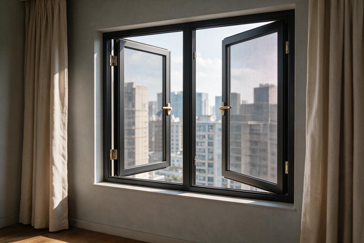 Aluminium window detail