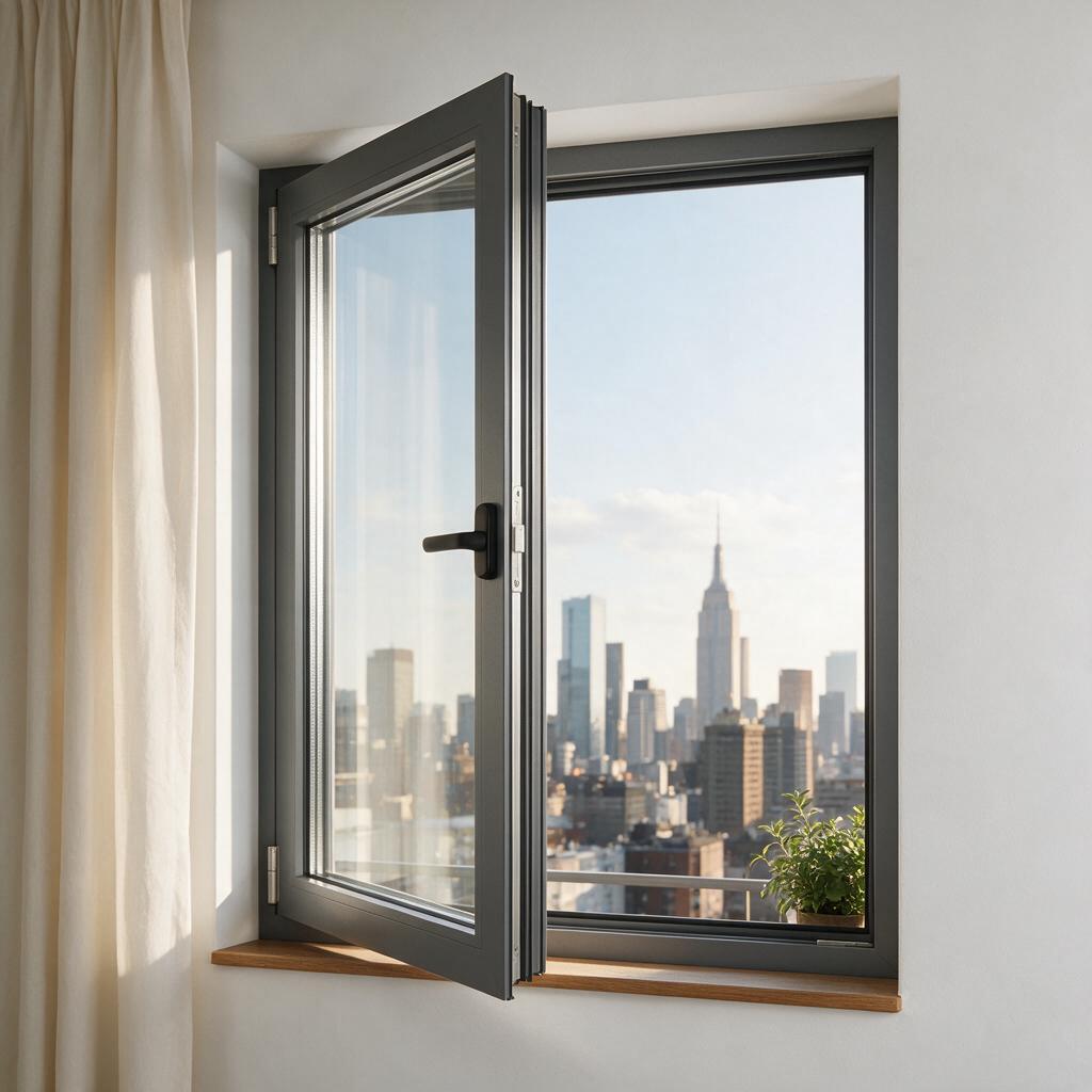Aluminium window detail